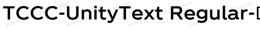TCCC-UnityText Regular字体转换
